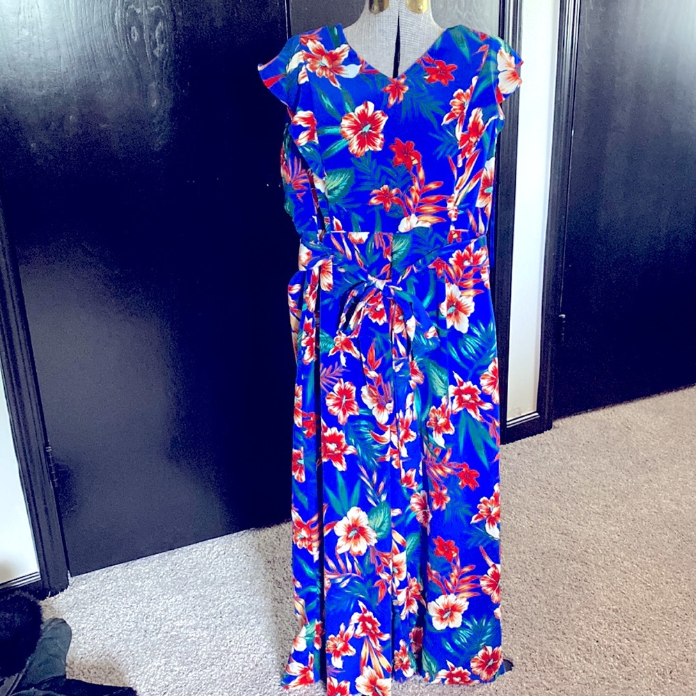 Floral Nine West sz16 jumpsuit - Picture 1 of 4